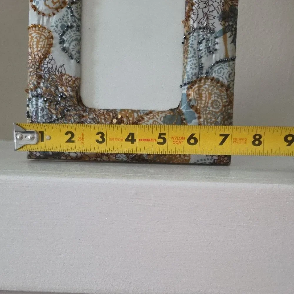 Decorative Sequin Paisley Photo Frame